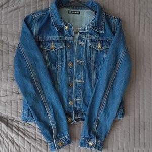 Blue denim jean jacket